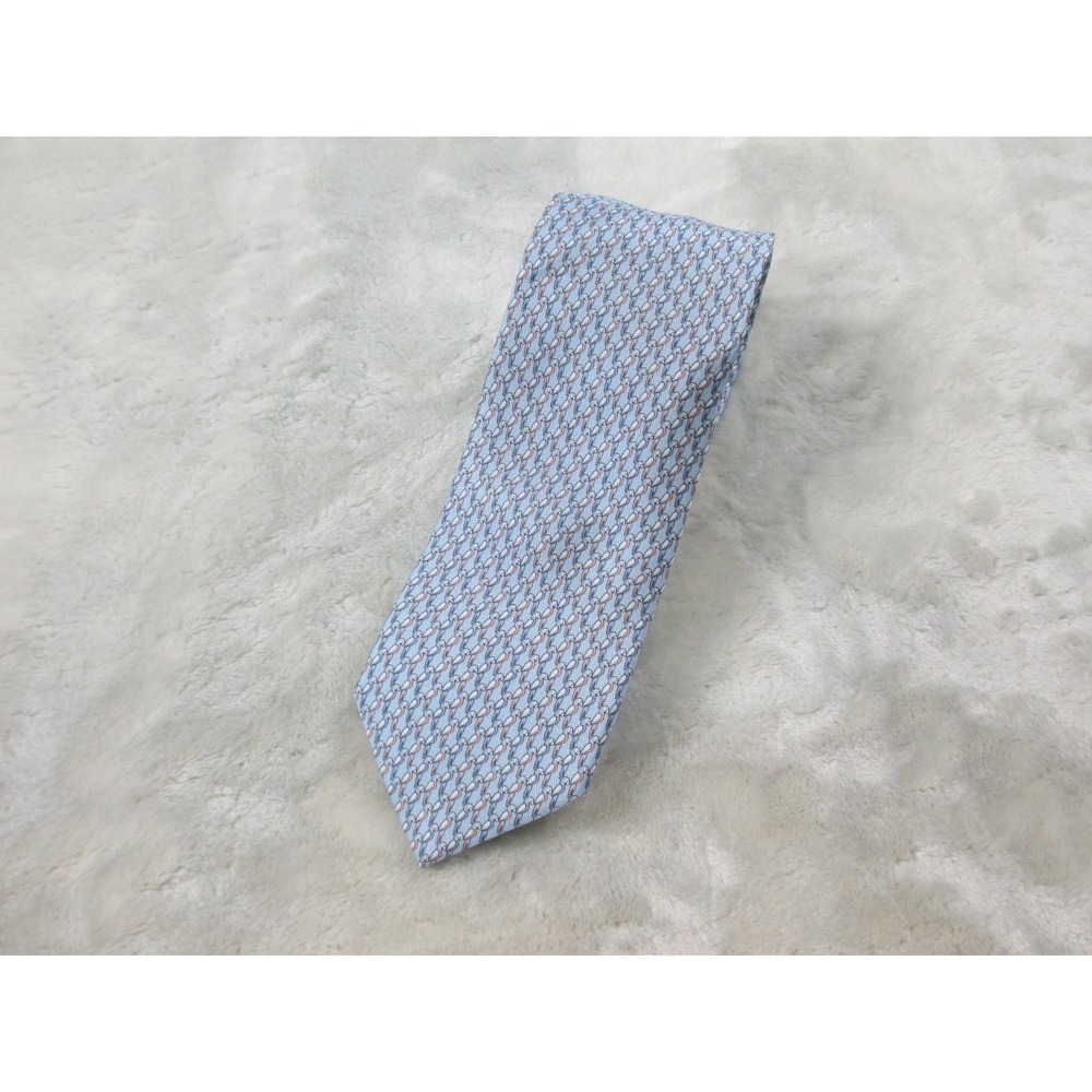 NEW ETON Neck Tie Mens Blue Parrots Silk Made In Italy Casual 04